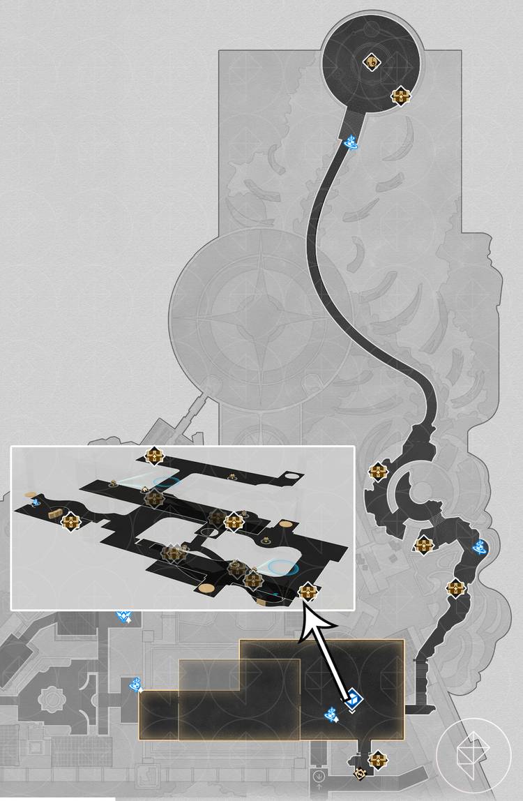 The basement floor of 