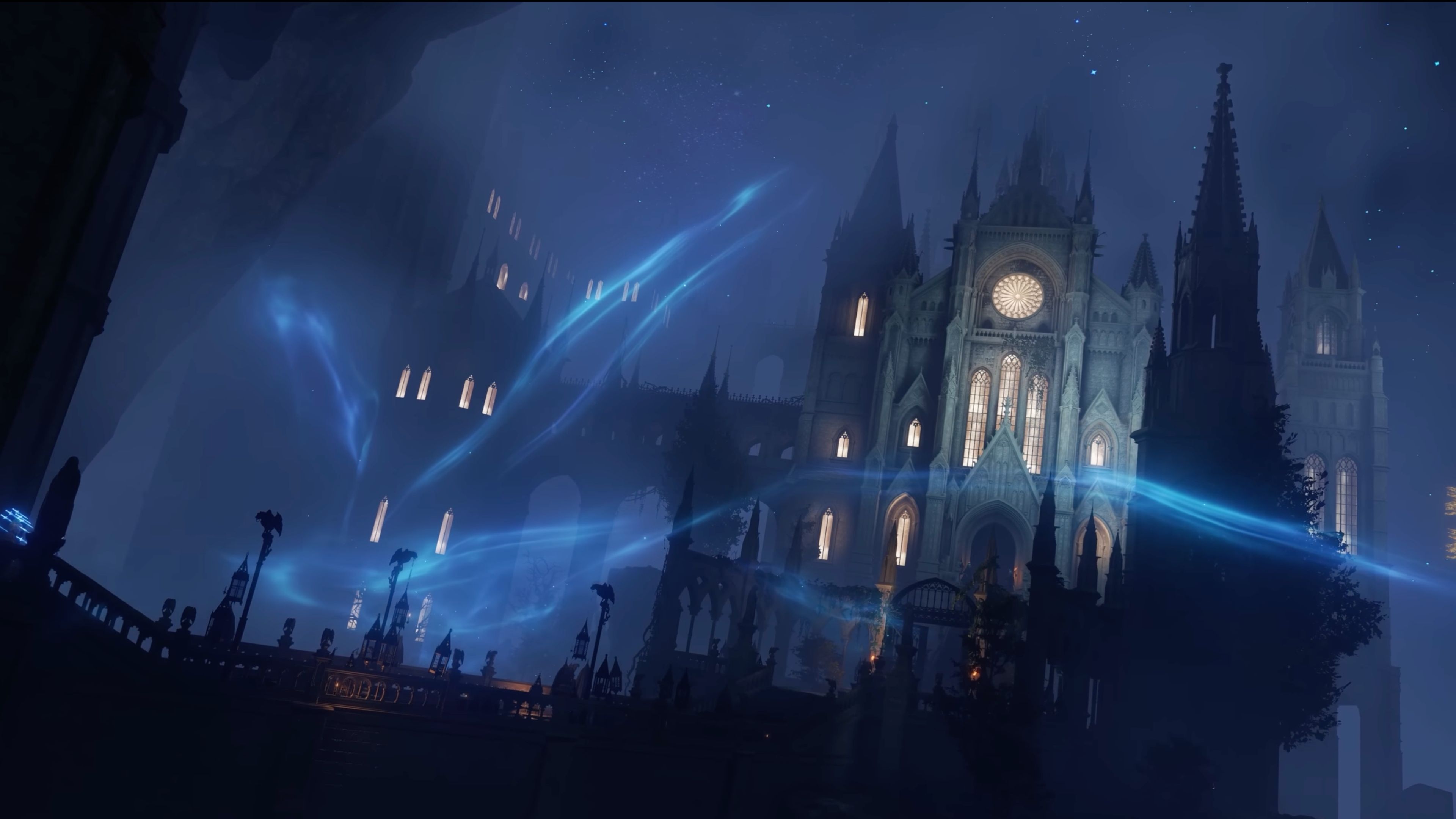 Raya Lucaria Academy movie set lanterns