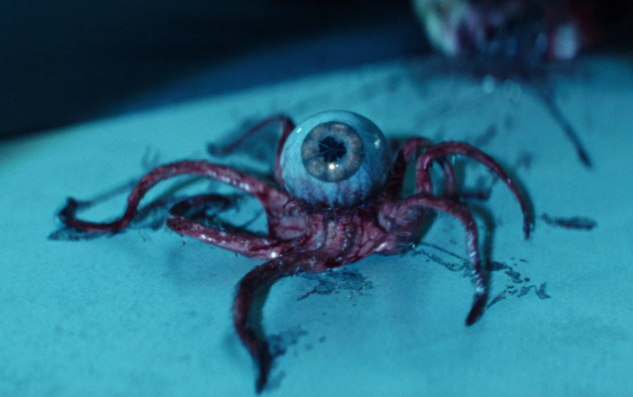 An eyeball monster with tentacles in Alien: Earth