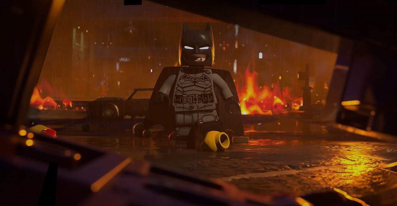 TT's Lego Batman (2026) recreates the iconic scene from The Batman, where the superhero slowly walks toward the Penguin, who is pinned in an upside down crashed car. 