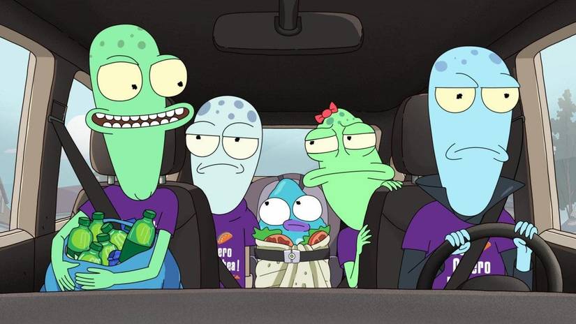 This criminally overlooked Rick and Morty replacement is finally streaming on Netflix the family of aliens in Solar Opposites