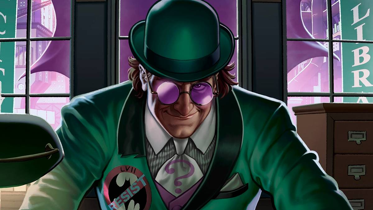 Purple Riddeler Batman's new Riddler revealed in Batman: Revolution poster