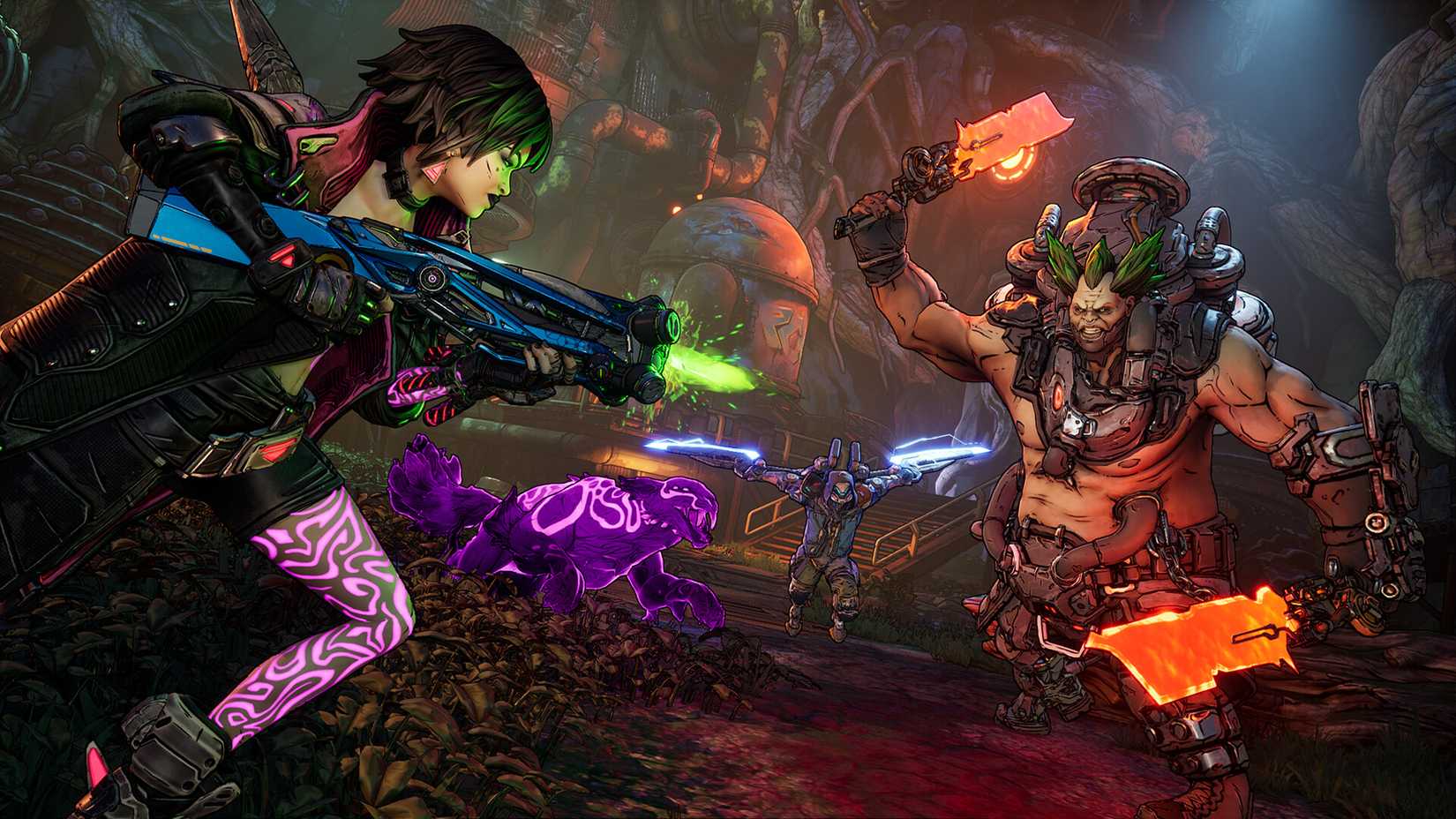 A Vault Hunter shoots an enemy in Borderlands 4.