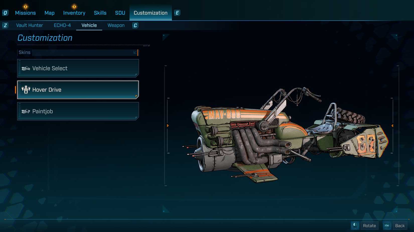 Borderlands Customization When do you get a vehicle in Borderlands 4?
