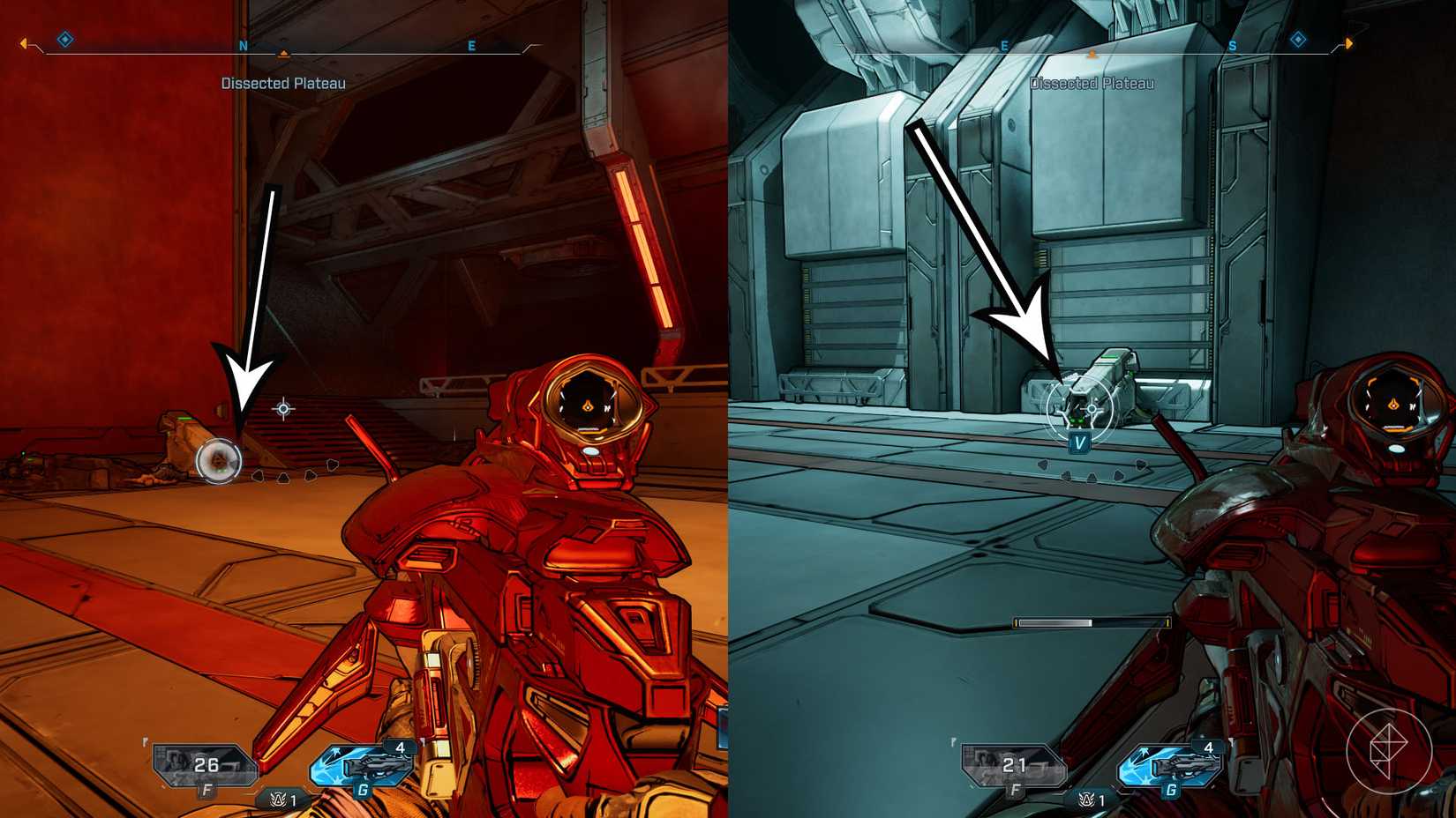 Installation of two Borderlands paintings 4 images showing where players can find locusts capsules while fighting Bio-Bulkhead