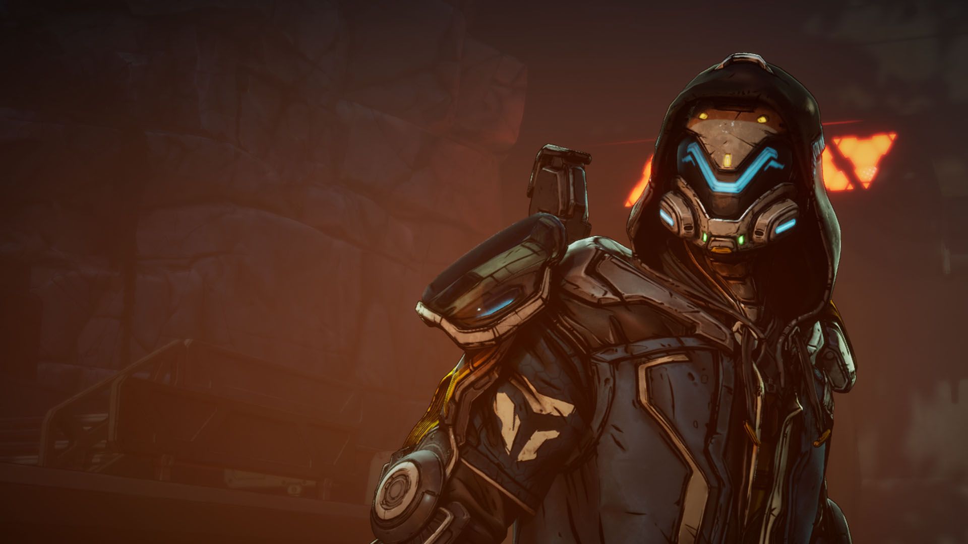 A Borderlands 4 screenshot showing Rafa, a cyborg gunner