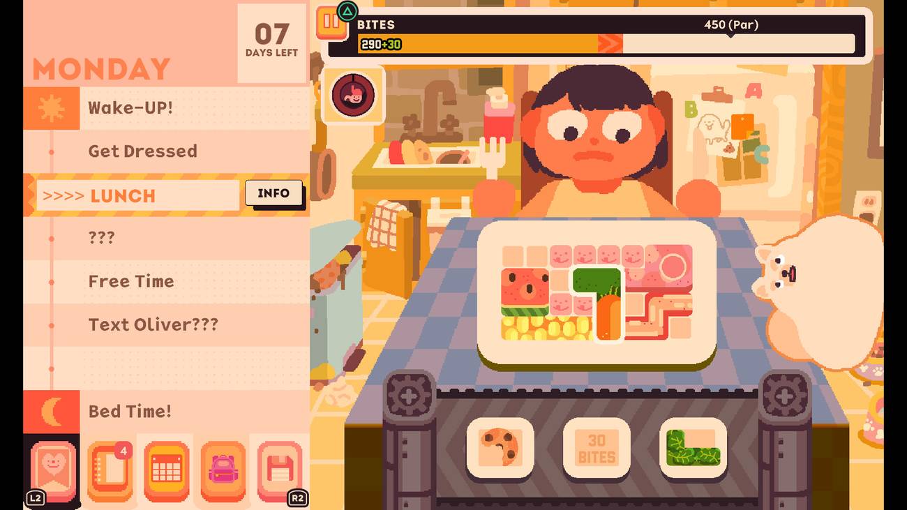 Jenny packs a meal in Consume Me.