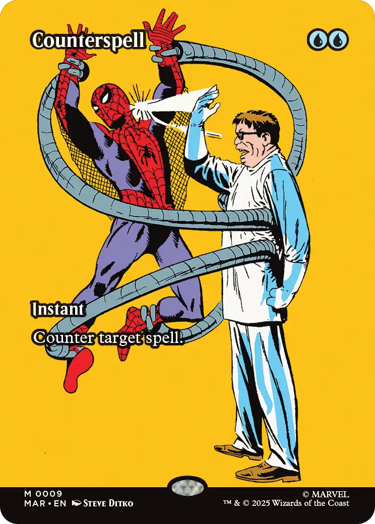 Counterspell MTG Spider Man bonus sheet