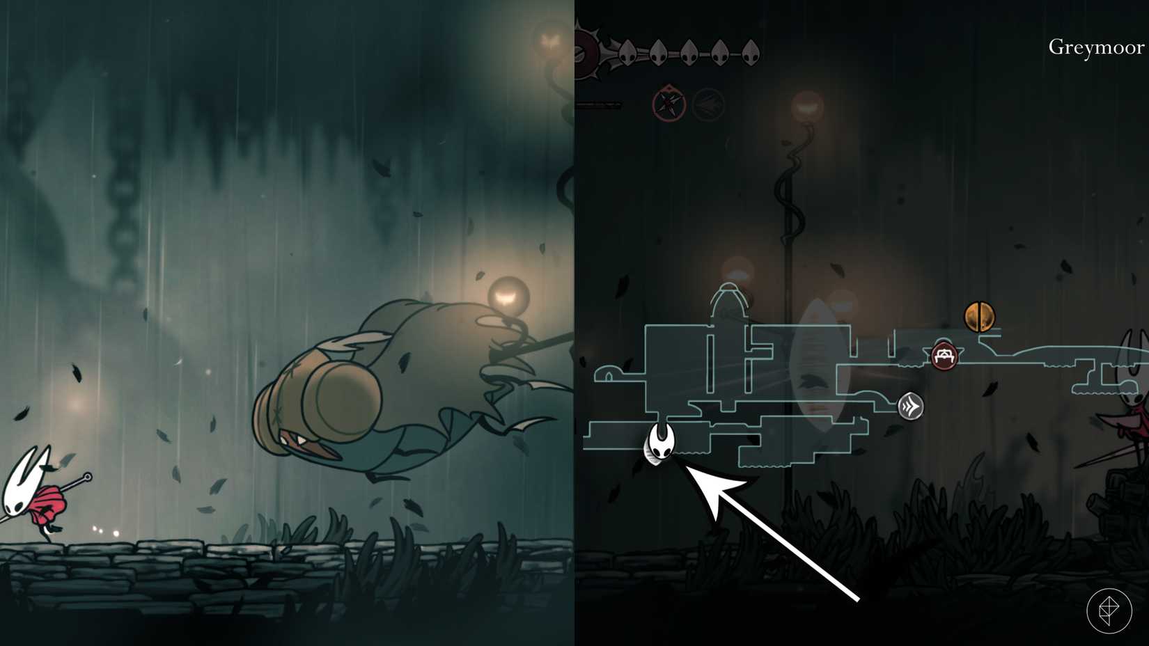 The Moorwing boss location in Hollow Knight: Silksong.