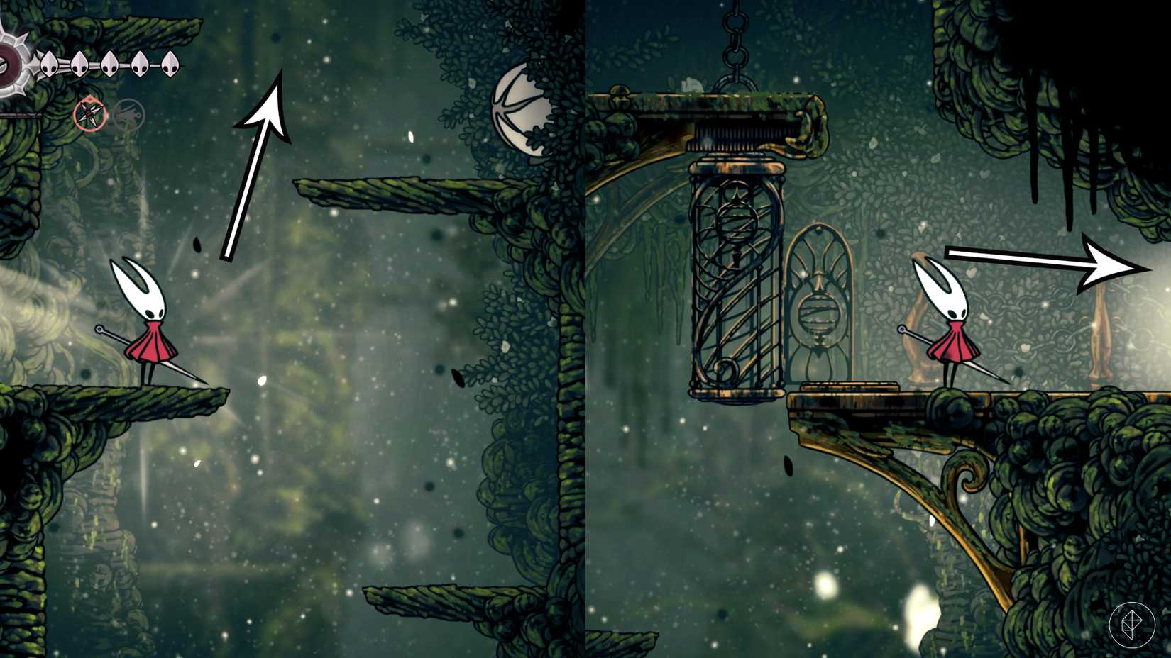 hollow-knight-silksong-cling-grip-7The path to the Cling Grip wall jump location in Hollow Knight: Silksong.