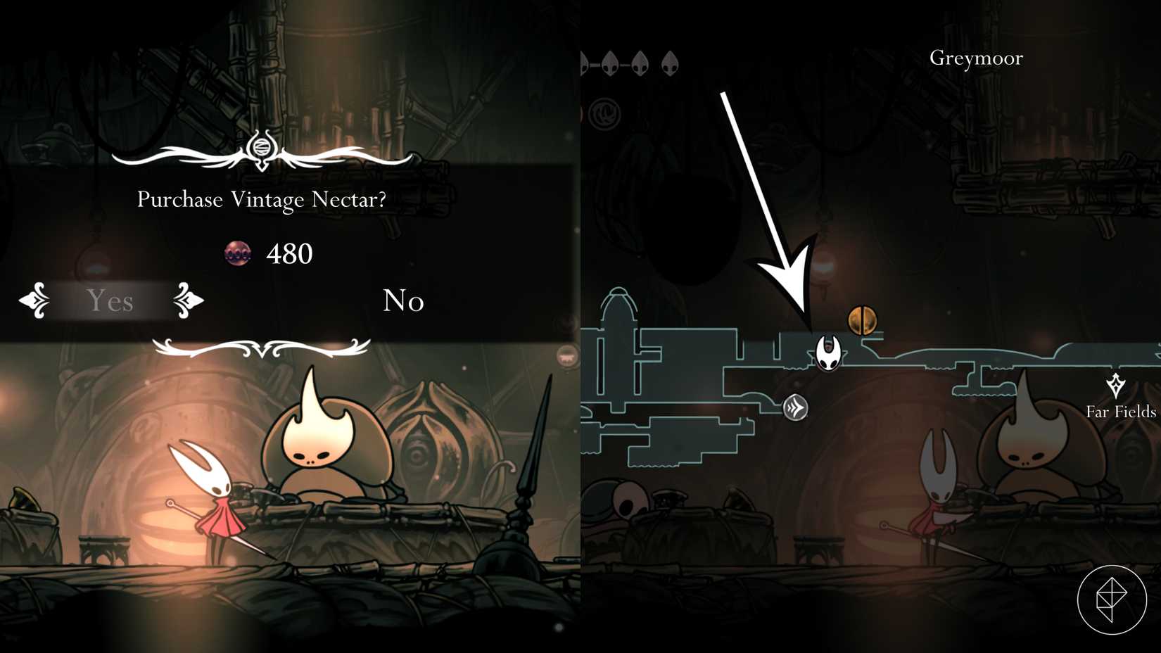 The Vintage Nectar location in Hollow Knight: Silksong.