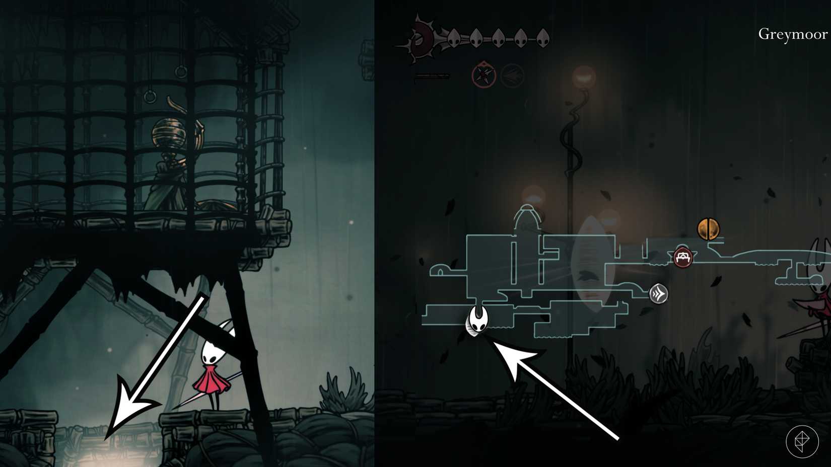 The Moorwing boss location in Hollow Knight: Silksong.