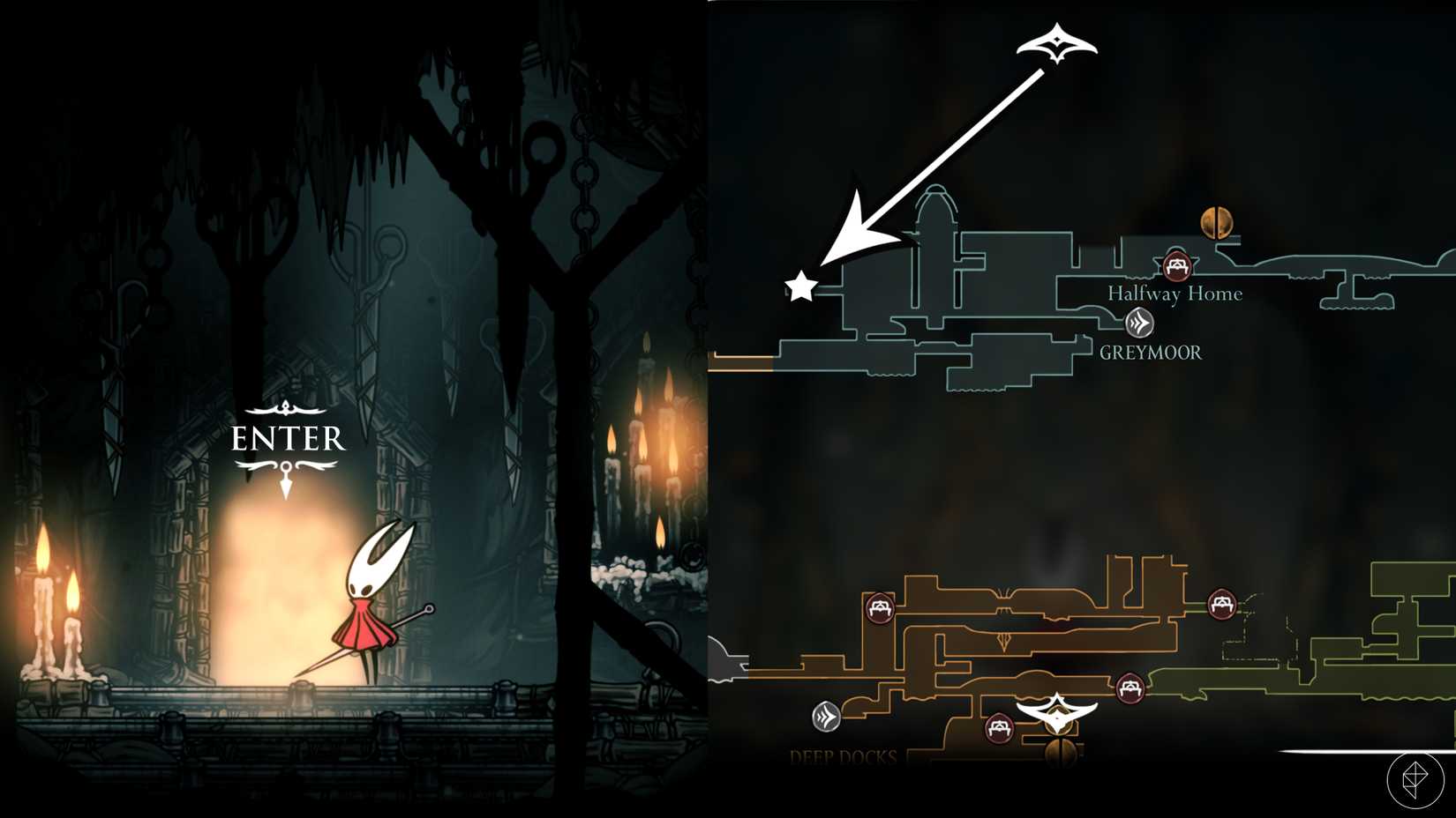 La capilla del Reaper en Hollow Knight: Silksong.