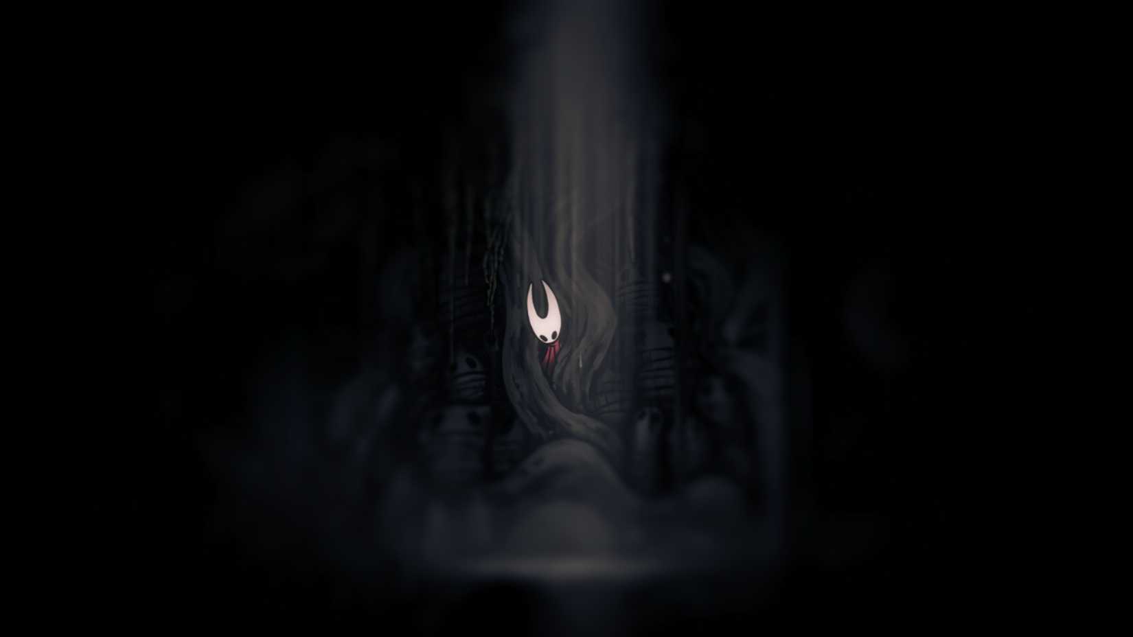 Hornet trapped in roots after the Rite of Rebirth in Silksong