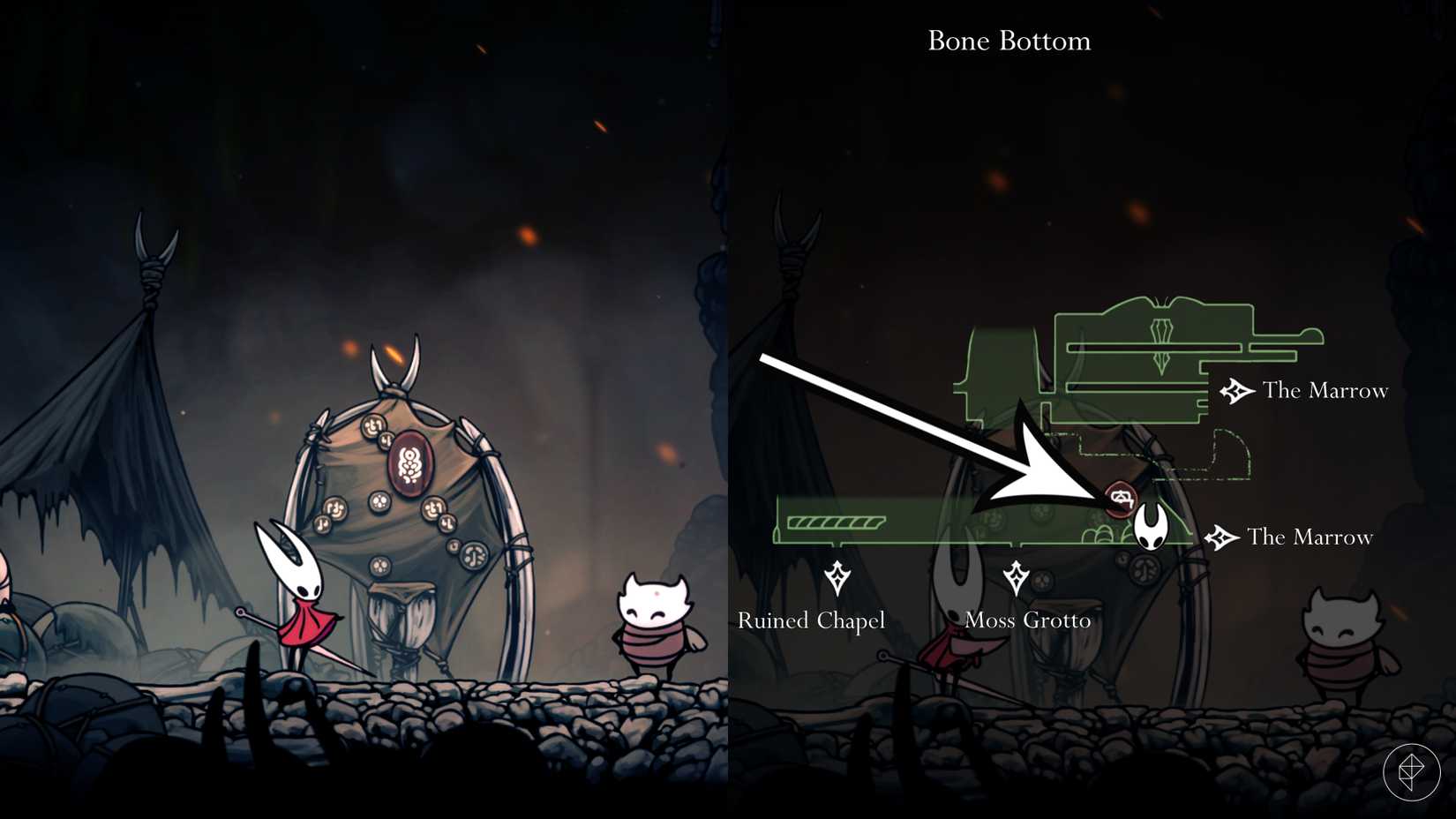 The start of the Volatile Flintbeetles quest in Hollow Knight: Silksong.