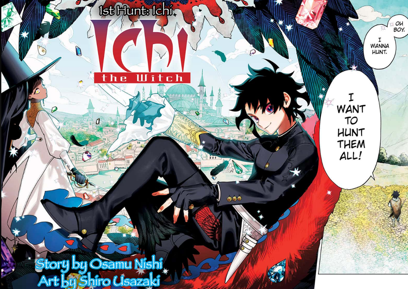 The title page for the first chapter of Ichi the Witch