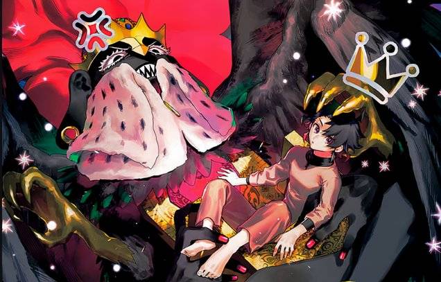Color spread from Ichi the Witch showing Ichi and the Majik Uroro