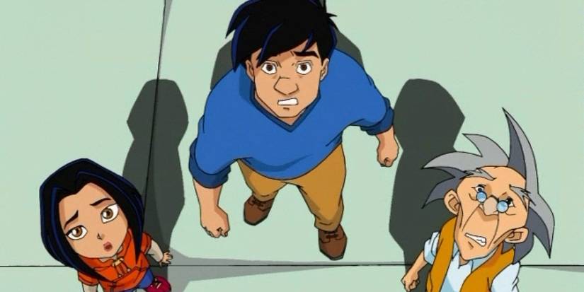 แจ็กกี้ชานขนาบข้างลุงและหยกขณะที่พวกเขามองดูภัยคุกคามของ Altera