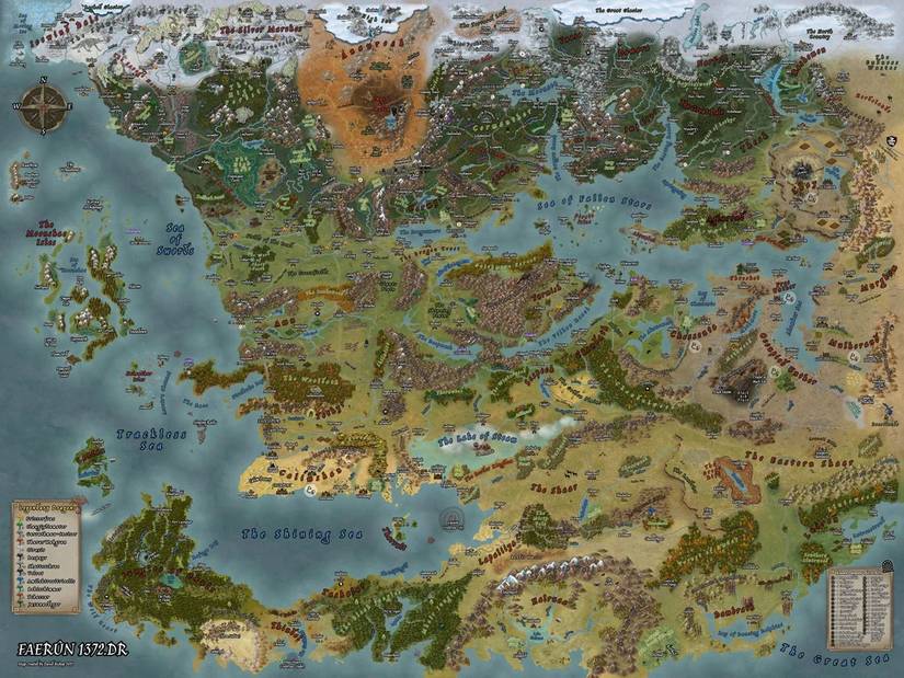 The greatest D&D video game is still making me a better Dungeon Master 25 years later A map of the continent of Faerun from Dungeons & Dragons Forgotten Realms setting