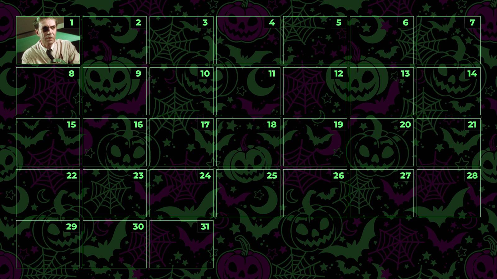 31 Days of Halloween Calendar Launches Today — A New Streaming Horror Pick Every Day
