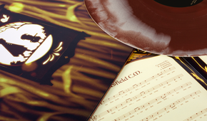 Over the Garden Wall burgundy vinyl soundtrack from Mondo.