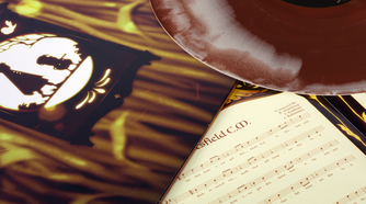 Over the Garden Wall burgundy vinyl soundtrack from Mondo.