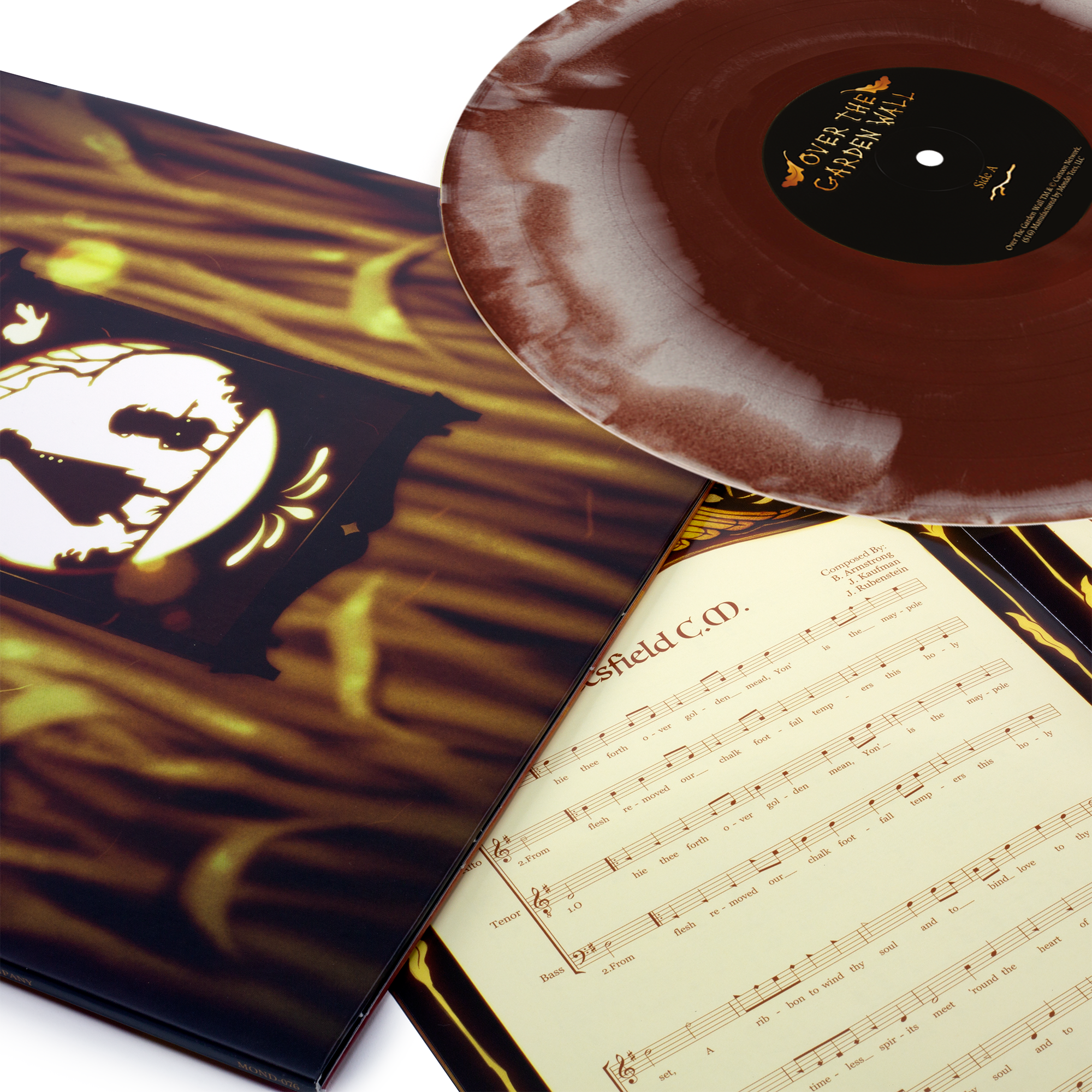 Over the Garden Wall burgundy vinyl soundtrack from Mondo.