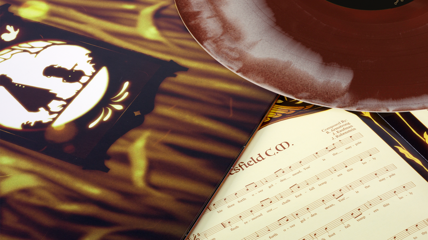 Over the Garden Wall burgundy vinyl soundtrack from Mondo.