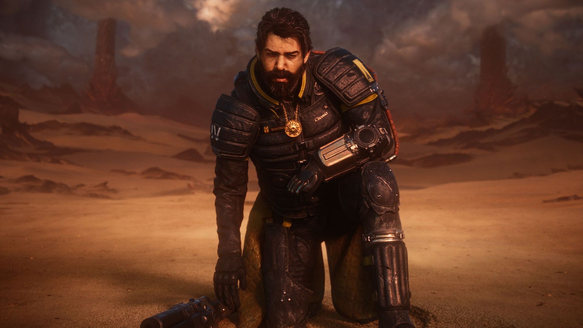 Saros's protagonist, Arjun Devraj