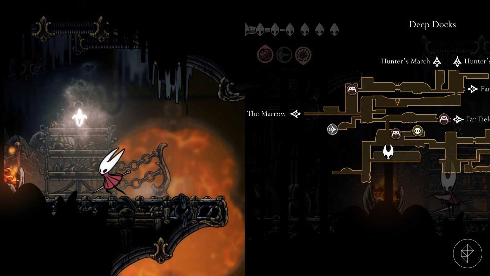 The first Deep Docks spool fragment in Silksong