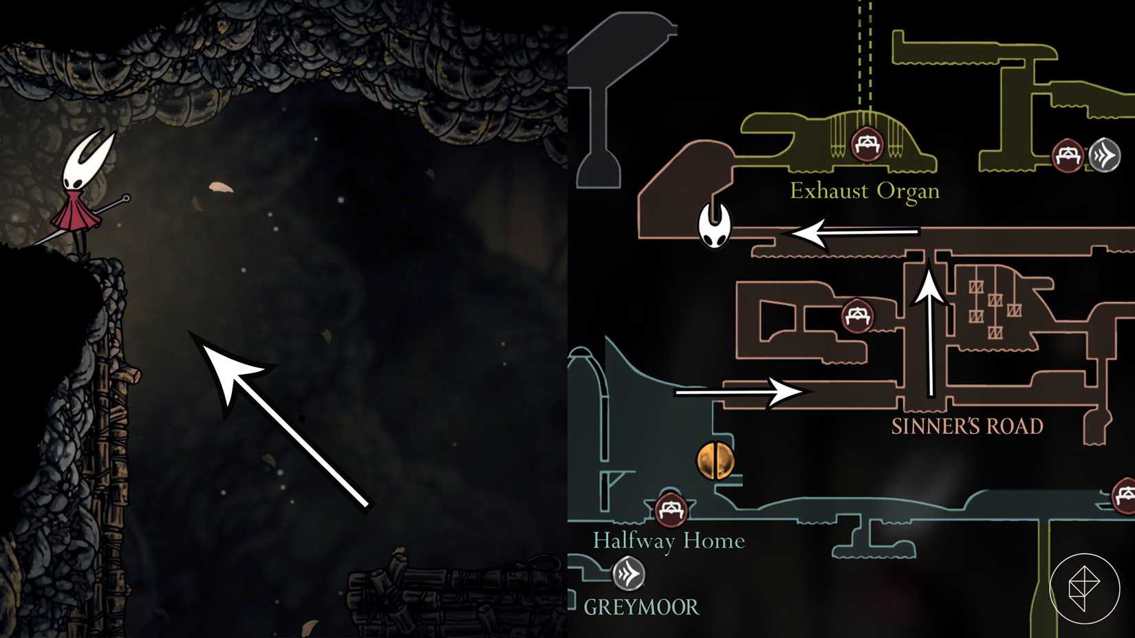 First Sinner Map How to get through The Mist in Hollow Knight: Silksong