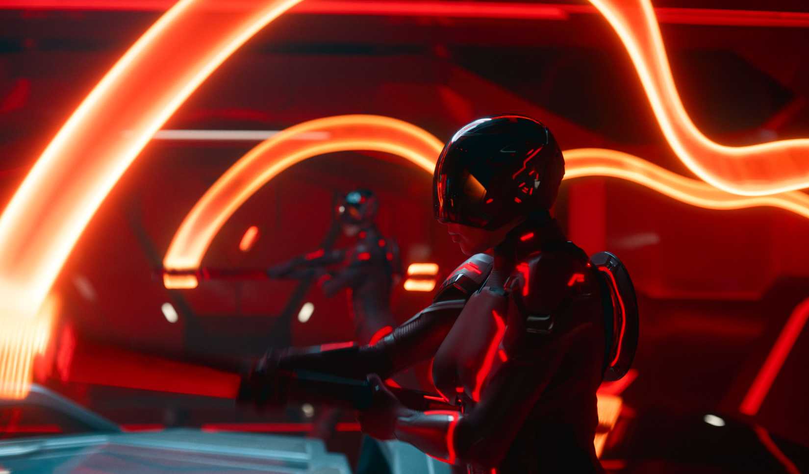 Master สอง Master, Black Weapons Black Planting ของ Human Rooms Light แสงบน Tron: Ares