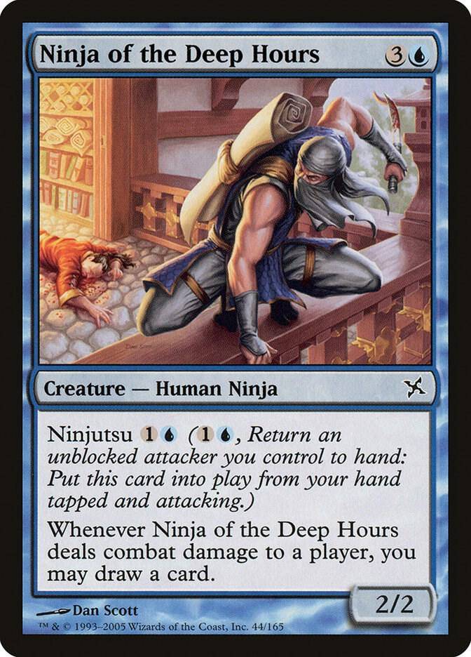 mtg cards with ninjutsu Yuriko, the Tiger's Shadow Ninja Tribal Ninjitsu Magic Commander D CommanderComplete Silver-Fur Master (Showcase Ninja) [Kamigawa: