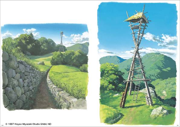 Background artwork — Princess Mononoke (from Painting the Worlds of Studio Ghibli)