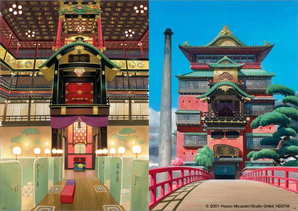Background artwork — Spirited Away (from Painting the Worlds of Studio Ghibli)