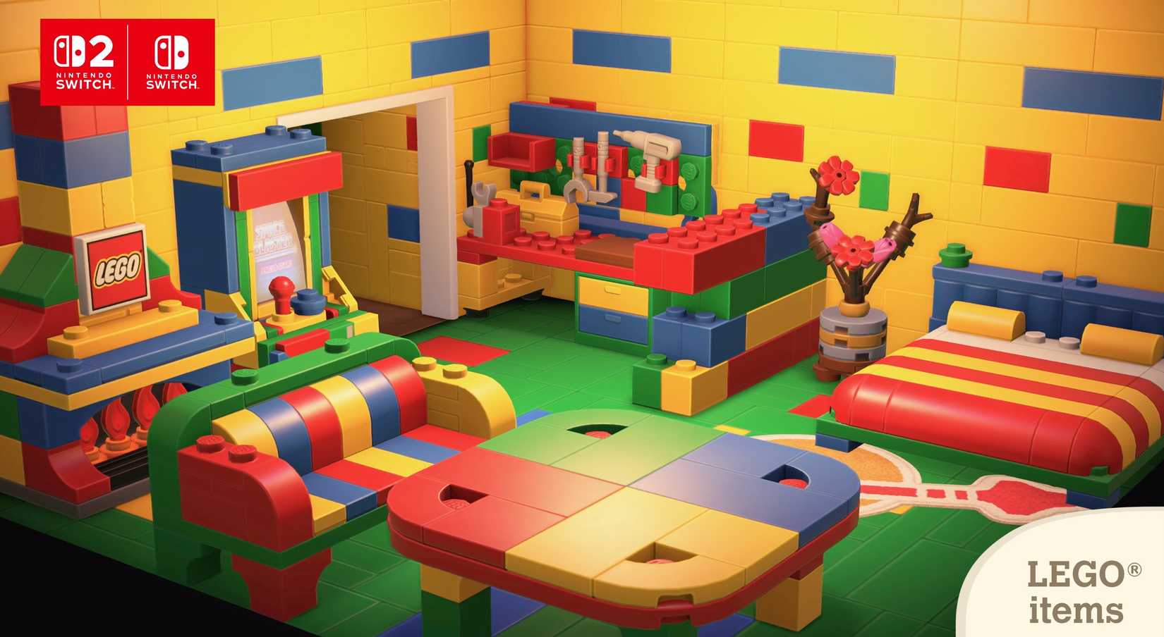 ACNH 樂高套裝中的家具