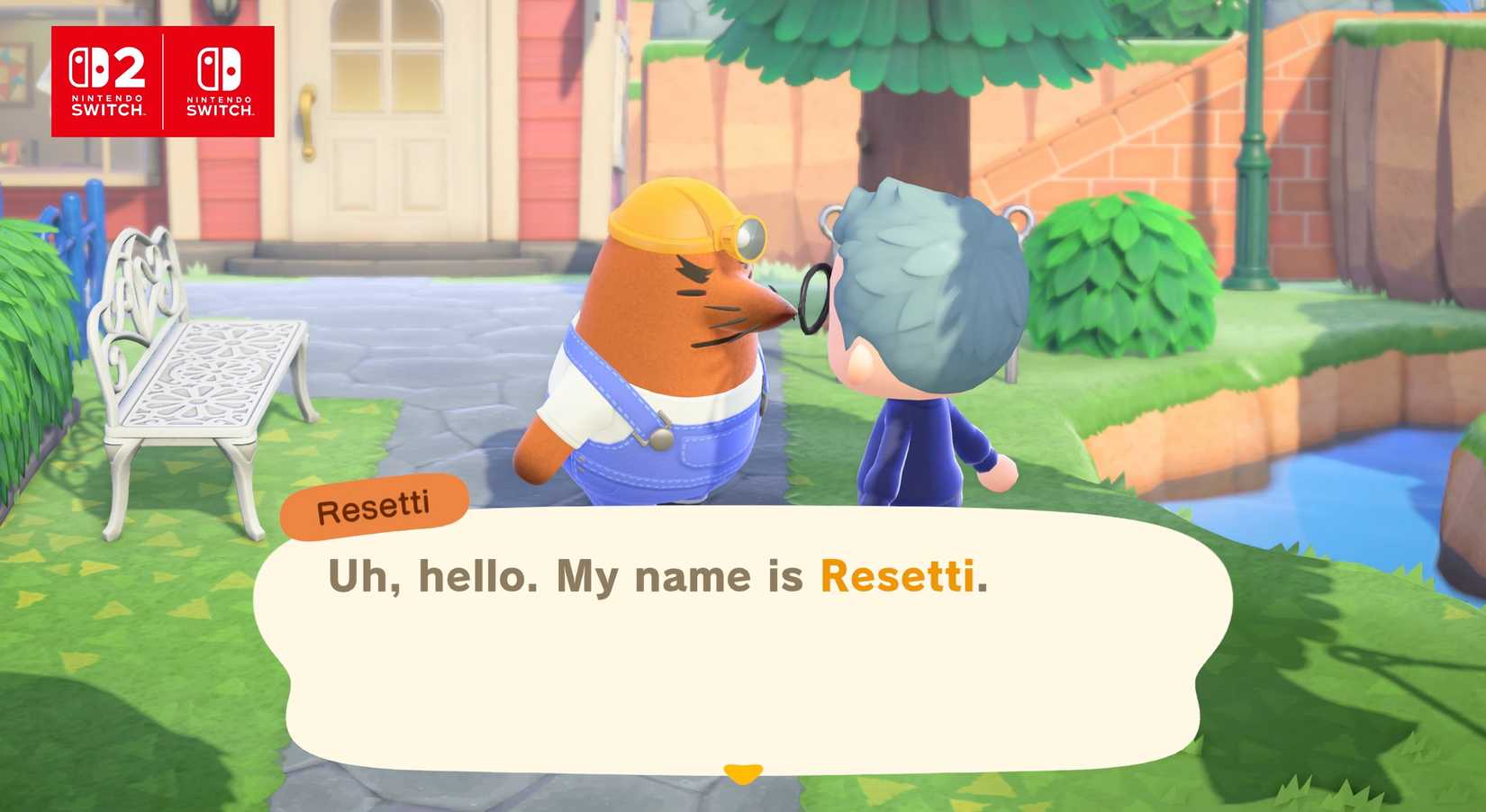 ACNH Resetti 向玩家介紹自己