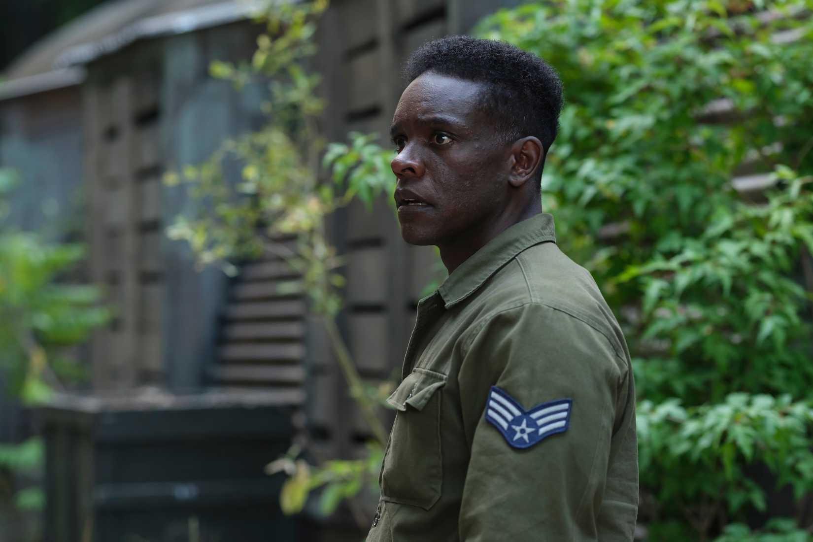 Chris Chalk as Dick Hallorann in military uniform in IT: Welcome to Derry