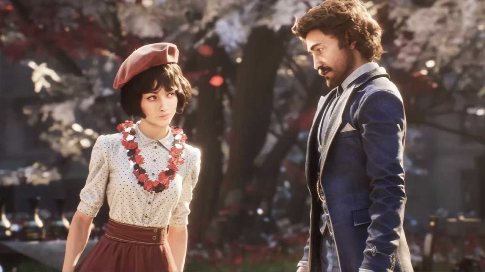 Gustave and Sophie looking at each other in Clair Obscur: Expedition 33.