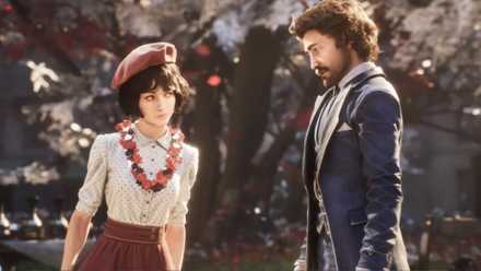 Gustave and Sophie looking at each other in Clair Obscur: Expedition 33.