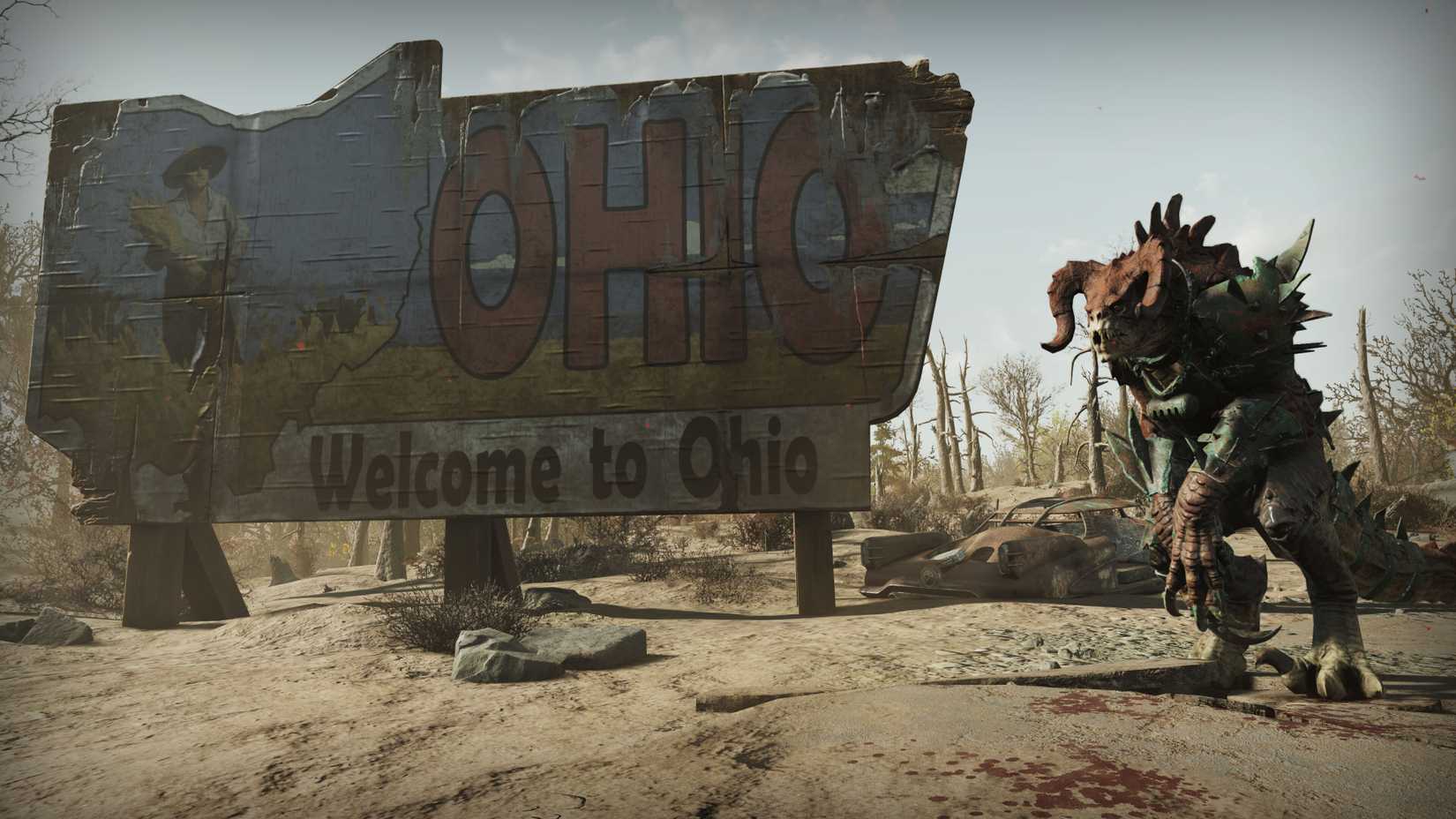 An Ohio billboard appears in Fallout 76.