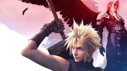 An official image showing Cloud and Sephiroth
