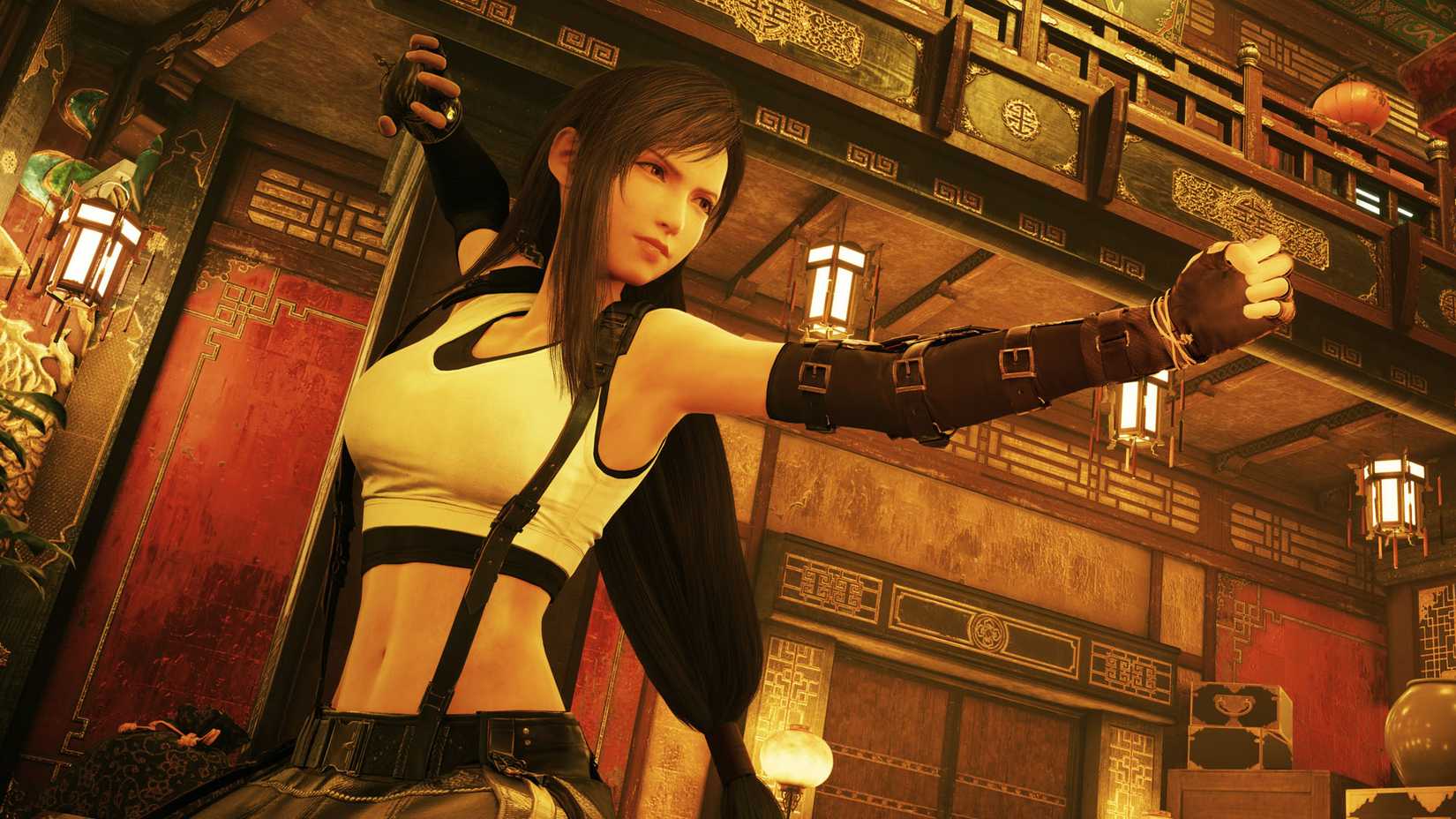 ภาพจาก Final Fantasy 7 Remake แสดงให้เห็น Tifa