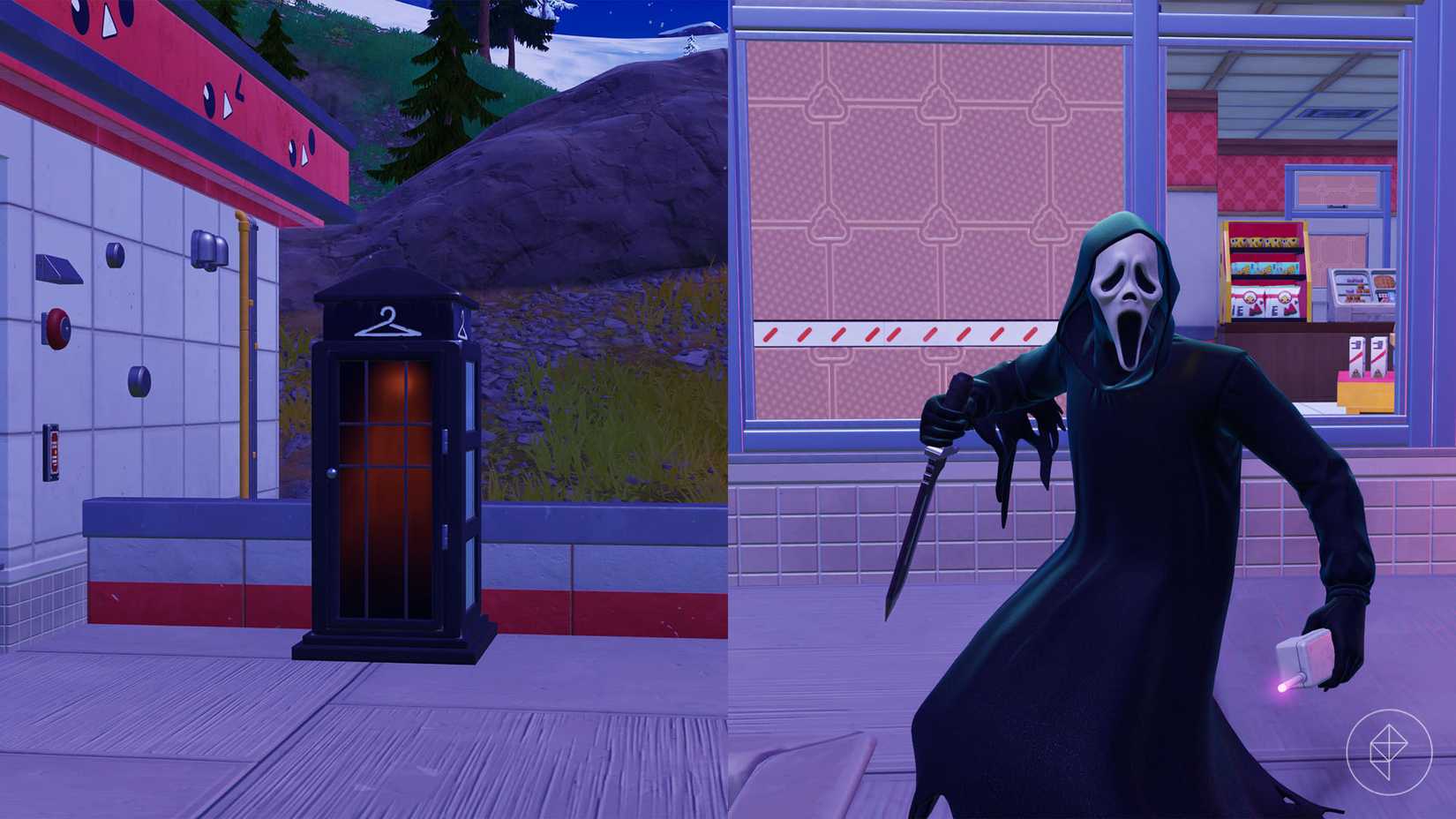 स्टॉकबॉक्स जो आपको Fortnite में घोस्टफेस में बदल देता है।