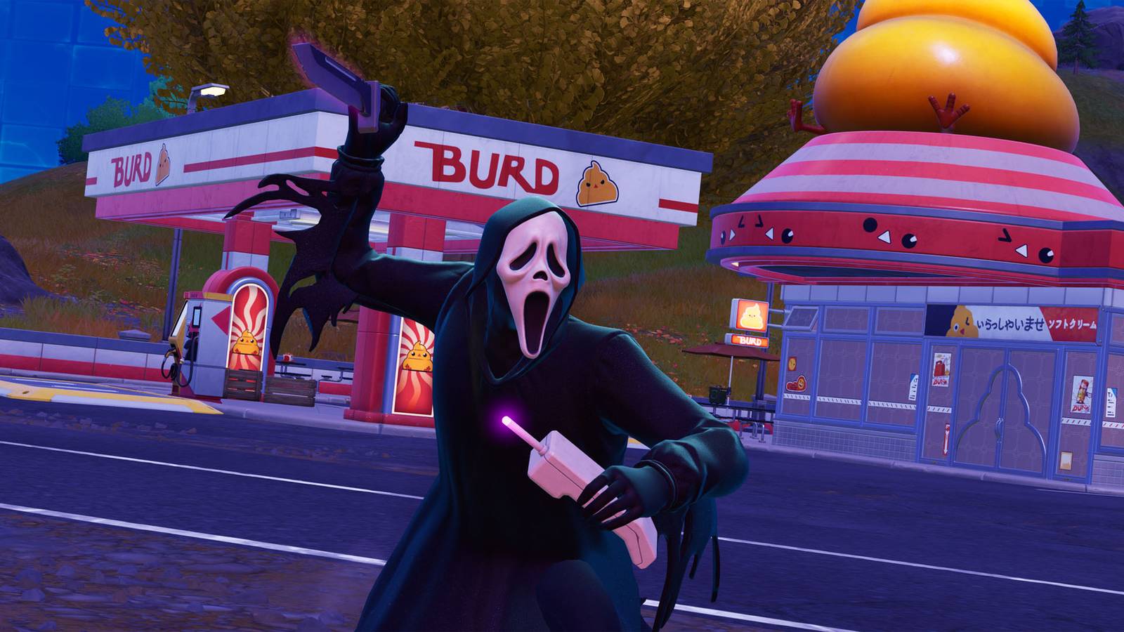 घोस्टफेस जैसा कि वे Fortnite में दिखाई देते हैं।