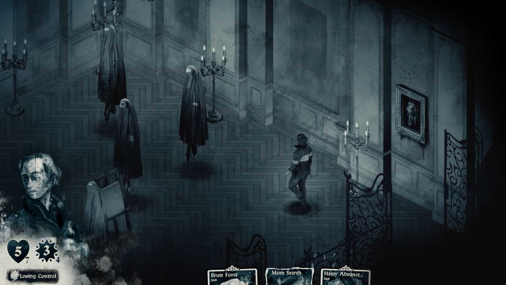 An Eyes of Hellfire player stumbles into a room full of ghosts.