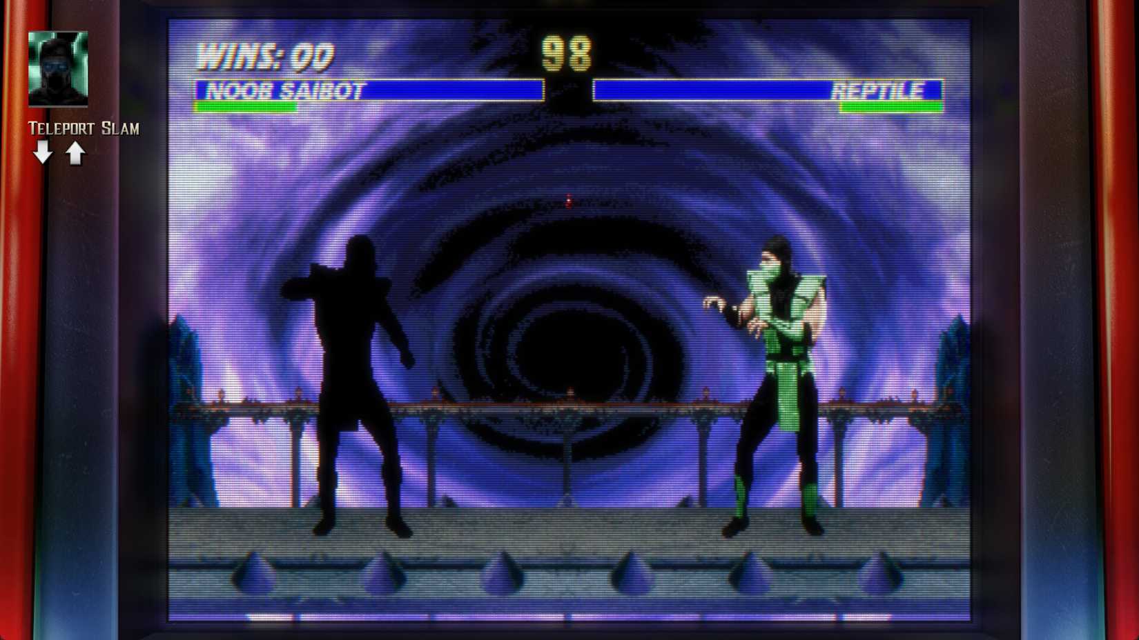 Noob Saibot faces Reptile in UMK3 WaveNet Edition from Mortal Kombat: Legacy Kollection