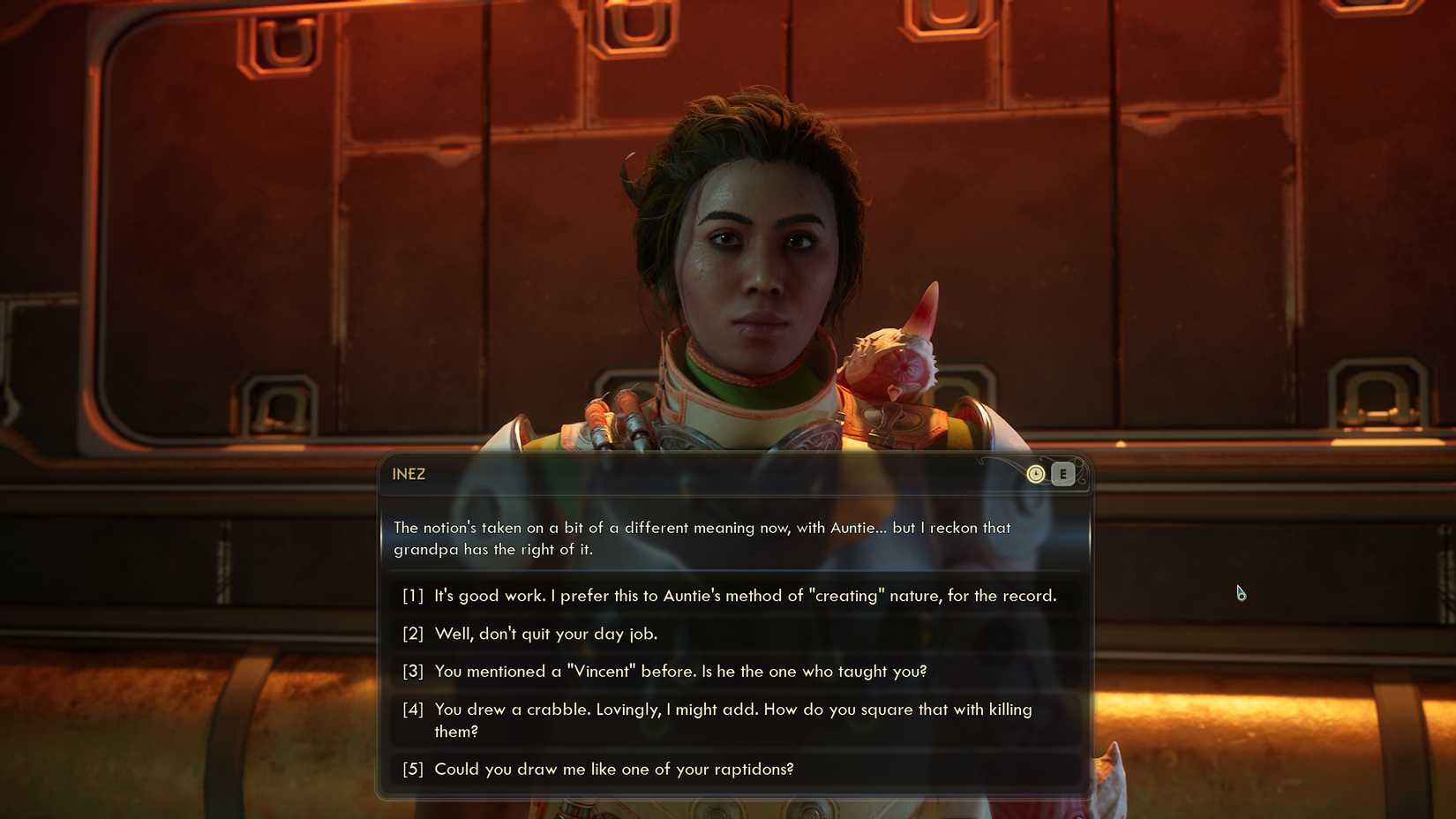 Inez in Outer Worlds 2