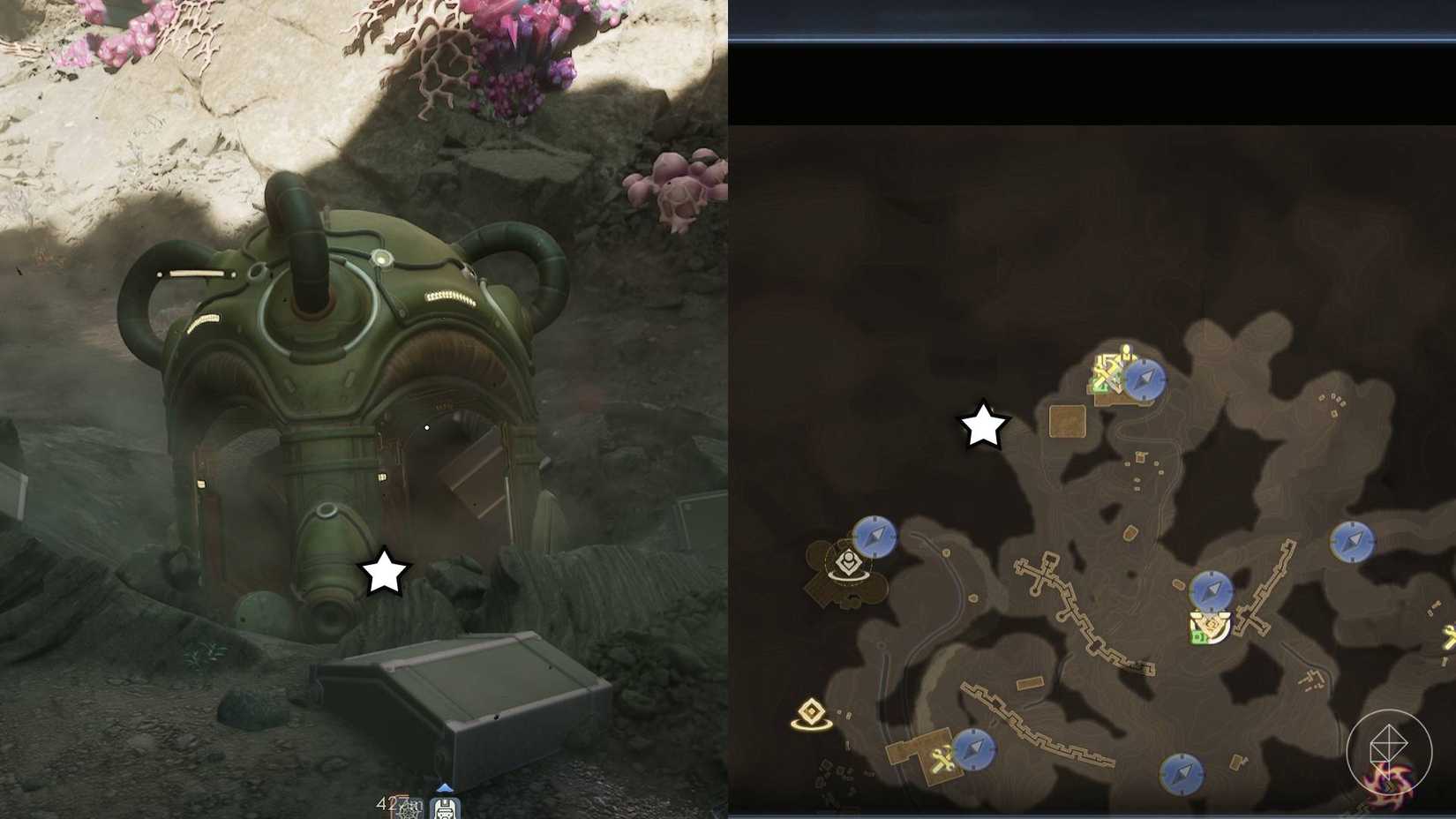 ตำแหน่งของคอยล์อัดถ้ำแมงมุมใน Outer Worlds 2