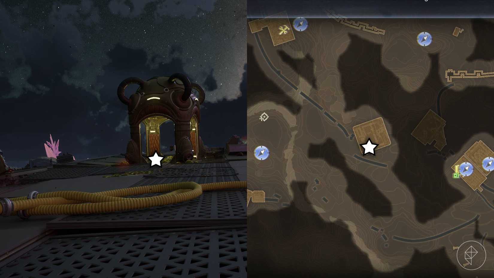 คอยล์อัดแพลตฟอร์มรถรางใน Outer Worlds 2